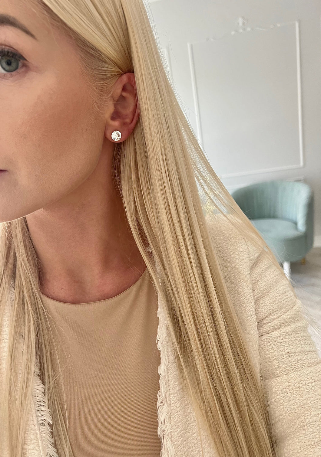 Swarowski stud earrings // Auskarai Swarovski akutės