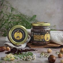 Load image into Gallery viewer, Better than HALVA (hazelnut &amp; coffee) // Geriau nei CHALVA (lazdynų ir kavos), 180 g
