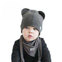 Load image into Gallery viewer, BEAR stump one layer beanie, grey / Vienguba kepurė BEAR, pilka
