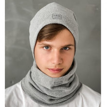 Load image into Gallery viewer, Warm kids beanie - Grey / Šilta vaikų kepurė - pilka
