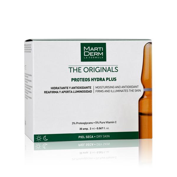 Proteos Hydra Plus 30 Units / MARTIDERM DRĖKINAMOSIOS IR STANGRINAMOSIOS AMPULĖS VEIDUI 30 Vnt.
